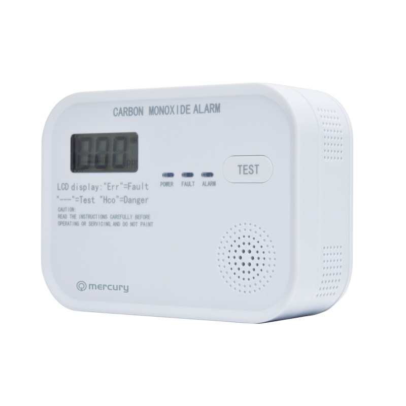 Buy Mercury COD-218A Standalone Carbon Monoxide Alarm with LCD Display showing C... in Cyprus, Nicosia, Limassol, Larnaka, Pafos