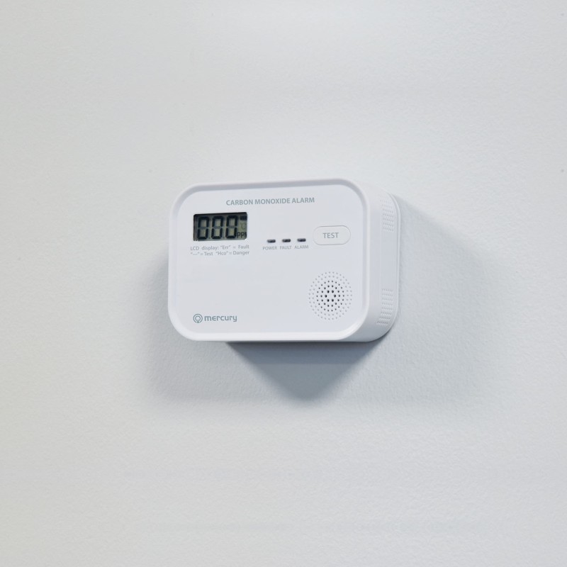 Buy Mercury COD-218A Standalone Carbon Monoxide Alarm with LCD Display showing C... in Cyprus, Nicosia, Limassol, Larnaka, Pafos