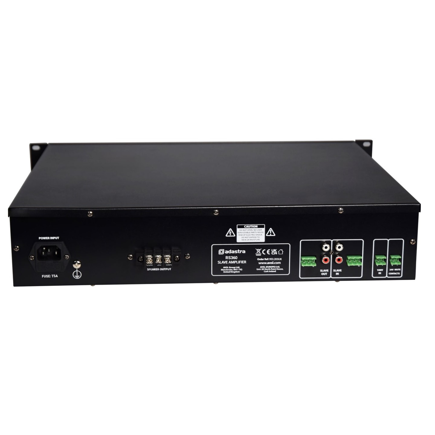 Adastra PA 100V Slave Amplifier - RS480 v2 - 480W 953.204UK — Buy in Cyprus with Fast Delivery