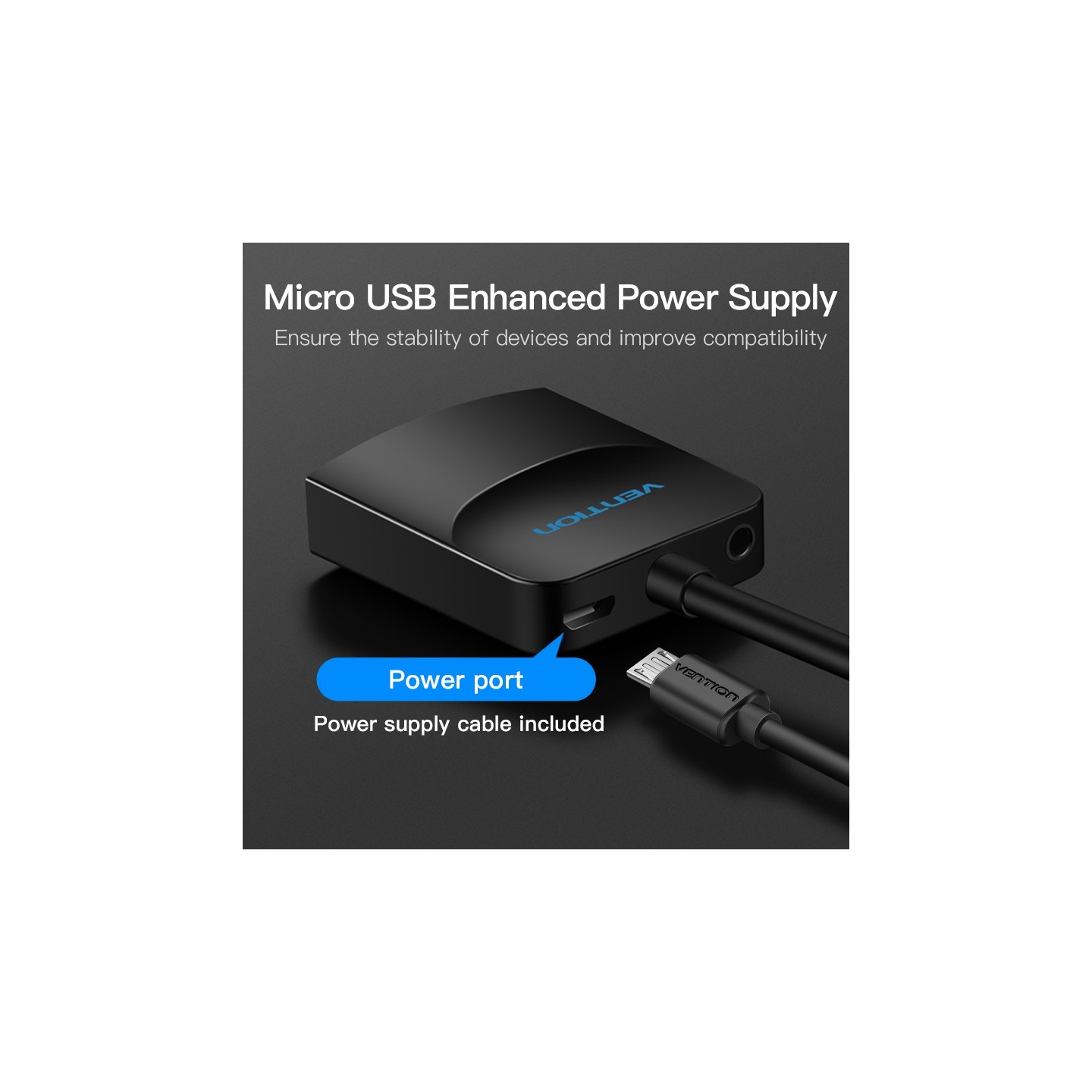 Vention Converter VGA+Audio to HDMI & USB Power - ACNBD - 0.5m — Buy in Cyprus with Fast Delivery
