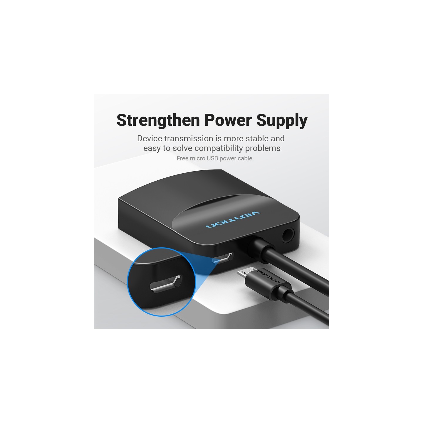 Vention Converter VGA+Audio to HDMI & USB Power - ACNBD - 0.5m — Buy in Cyprus with Fast Delivery