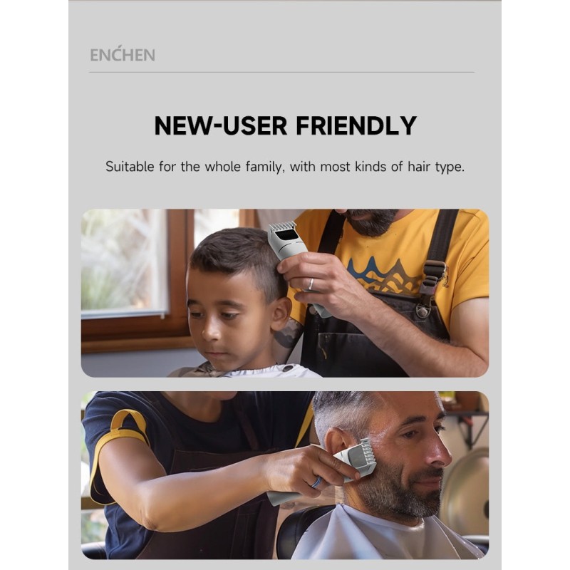 Buy Enchen Hair Clipper - BOOST 2 - USB-C 1200mAh Black in Cyprus, Nicosia, Limassol, Larnaka, Pafos