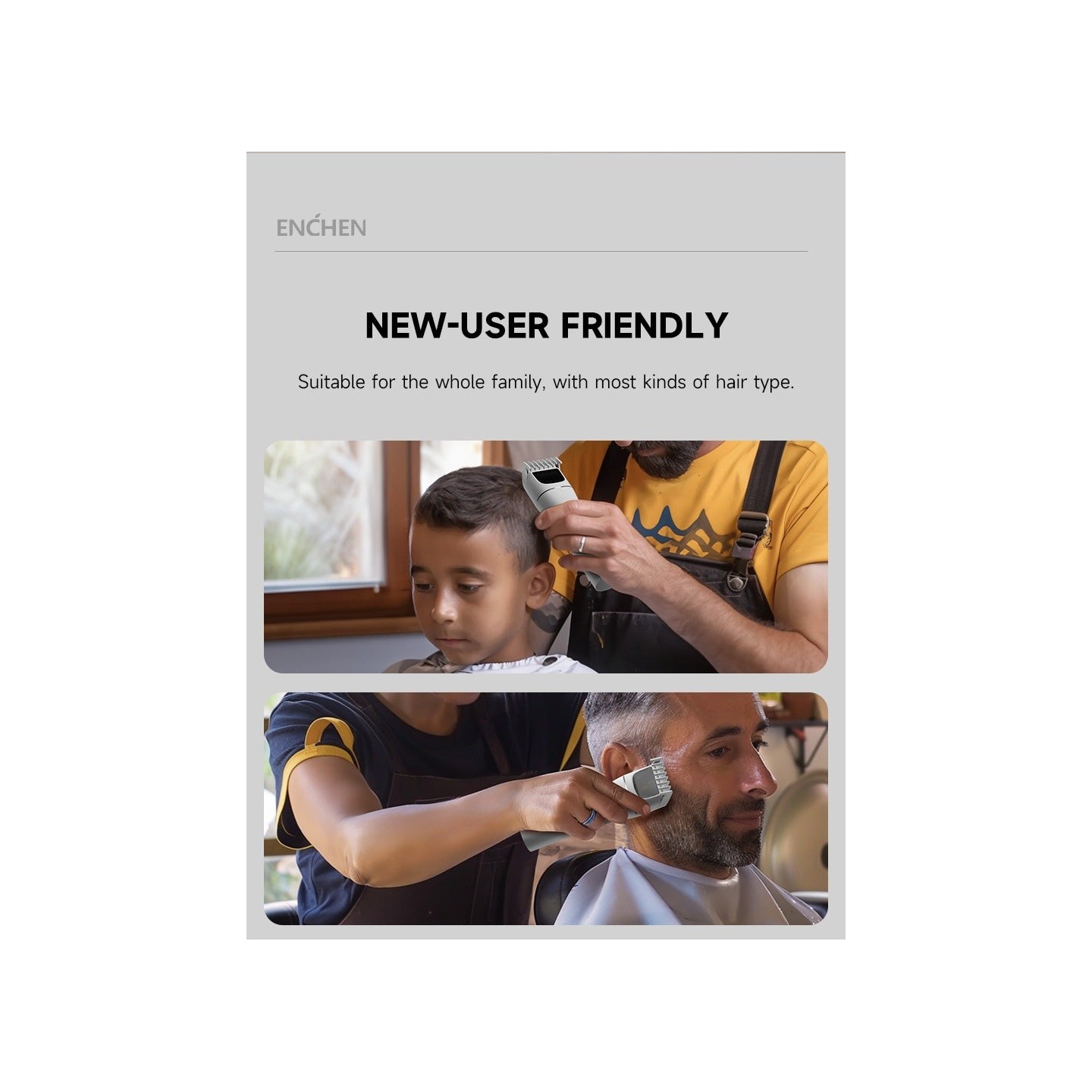 Enchen Hair Clipper - BOOST 2 - USB-C 1200mAh Black — Buy in Cyprus with Fast Delivery