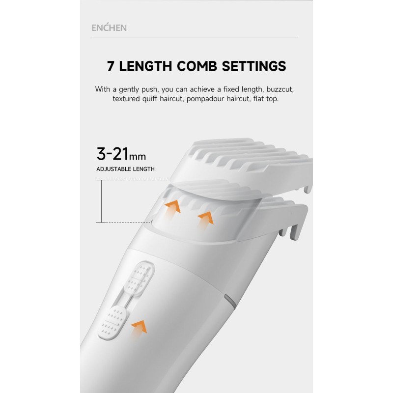 Buy Enchen Hair Clipper - BOOST 2 - USB-C 1200mAh Black in Cyprus, Nicosia, Limassol, Larnaka, Pafos