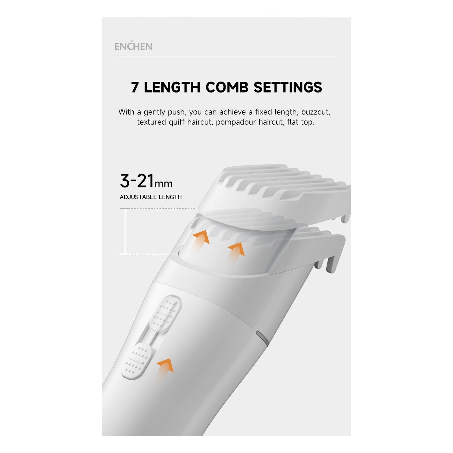 Enchen Hair Clipper - BOOST 2 - USB-C 1200mAh Black — Buy in Cyprus with Fast Delivery