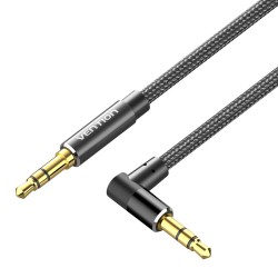 Buy Vention Audio Cable - BAZBG - 3.5mm M-M Cable Braided Right Angle Metal 1.5m in Cyprus, Nicosia, Limassol, Larnaka, Pafos