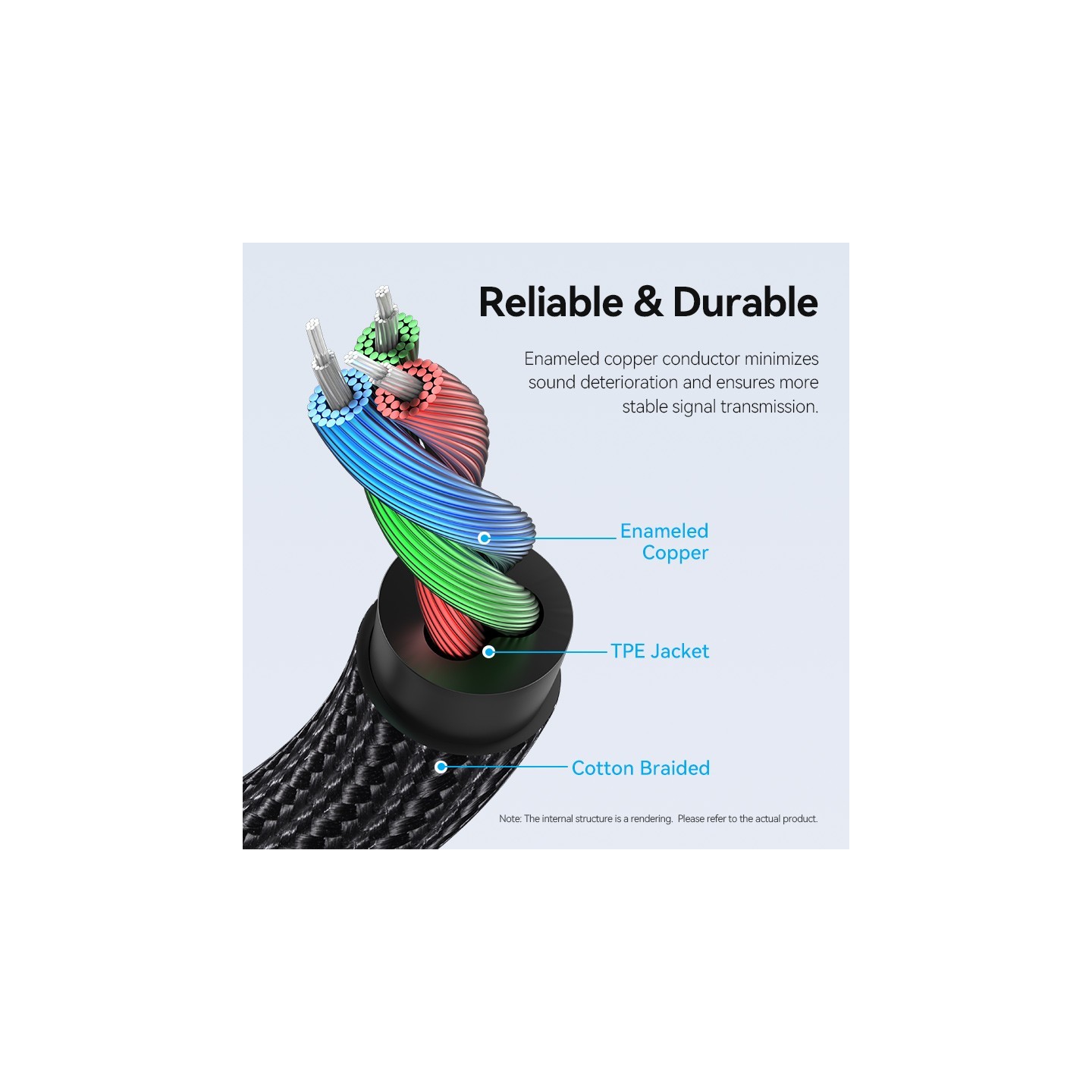 Vention Audio Cable - BAZBG - 3.5mm M-M Cable Braided Right Angle Metal 1.5m — Buy in Cyprus with Fast Delivery