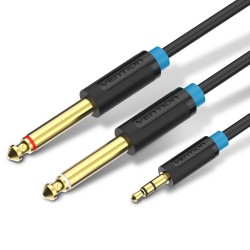 Buy Vention AUDIO - BACBG - 3.5mm M to 2x6.3mm M Cable 1.5m in Cyprus, Nicosia, Limassol, Larnaka, Pafos