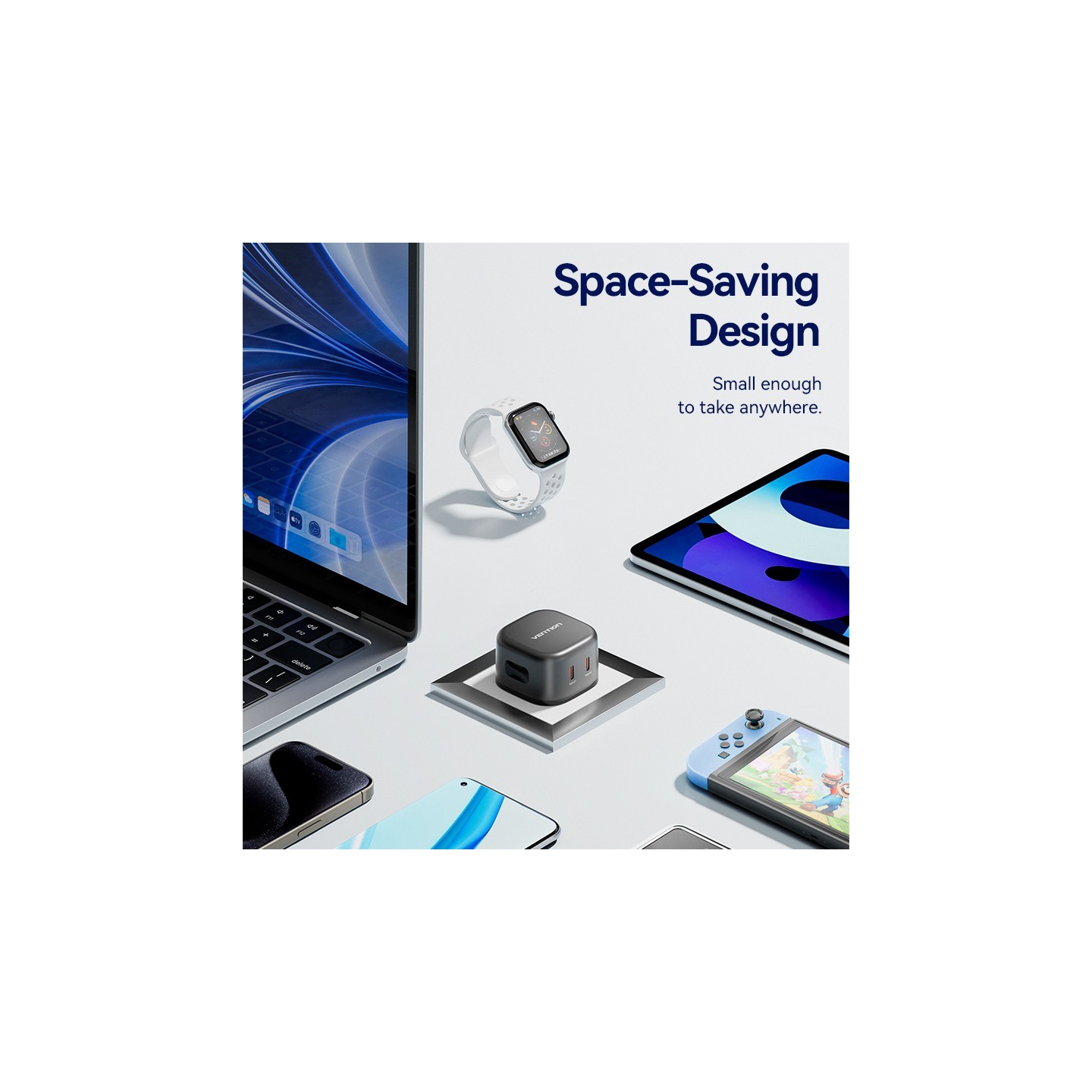 Vention Charger - FESB0-UK - Wall GaN 45W 2xUSBC Black — Buy in Cyprus with Fast Delivery