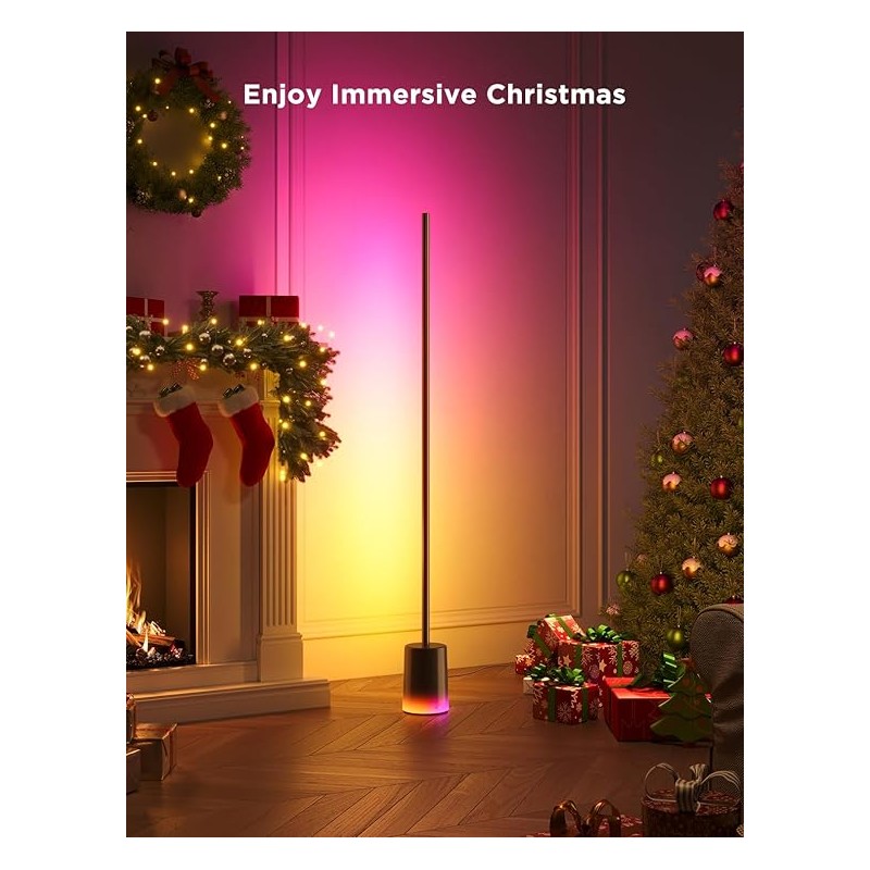 Buy Govee Lamp Floor Smart RGBICWW Supports Matter - H607C - Floor Lamp 2 Black in Cyprus, Nicosia, Limassol, Larnaka, Pafos