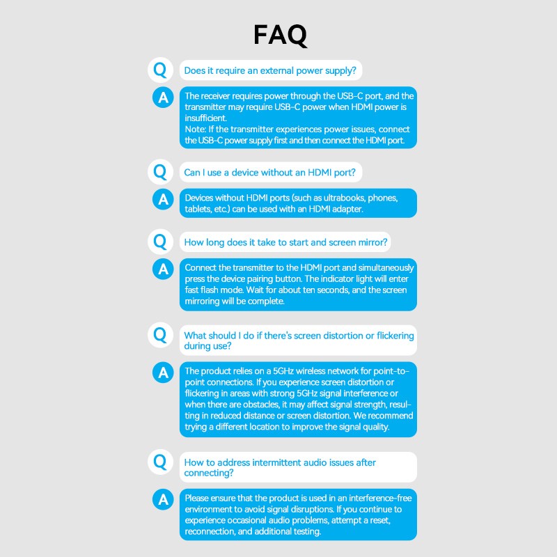 Buy Vention HDMI Wireless Transmitter-Receiver Kit - ADCB0 - 5GHz 1080p in Cyprus, Nicosia, Limassol, Larnaka, Pafos