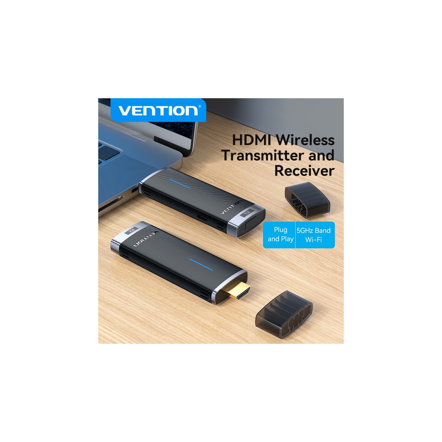 Vention HDMI Wireless Transmitter-Receiver Kit - ADCB0 - 5GHz 1080p — Buy in Cyprus with Fast Delivery