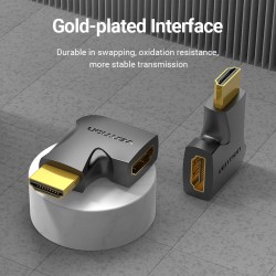 Buy Vention HDMI Adaptor - AIQB0 - Male to Female 270 Degree Vertical Flat 4K60Hz in Cyprus, Nicosia, Limassol, Larnaka, Pafos
