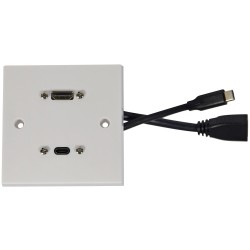 Buy AV:Link Wall Plate - 122.387UK - USB-C HDMI 8K in Cyprus, Nicosia, Limassol, Larnaka, Pafos