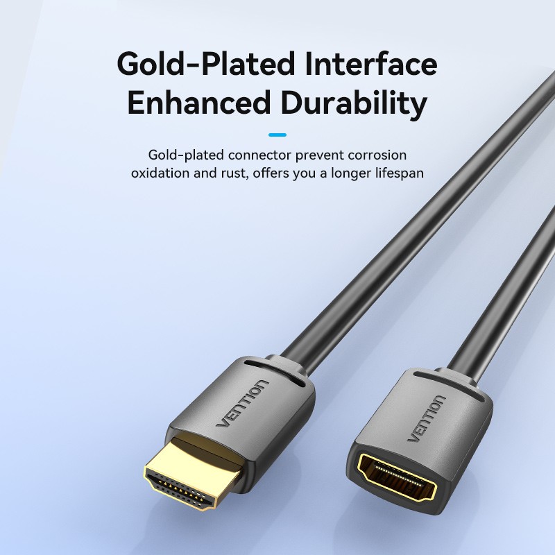 Buy Vention HDMI Cable - AHCBG - 2.0 M-F Extension - 1.5m in Cyprus, Nicosia, Limassol, Larnaka, Pafos
