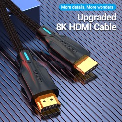 Buy Vention HDMI Cable - AAUBJ - HDMI Cable 2.1 8K Braided 5.0m in Cyprus, Nicosia, Limassol, Larnaka, Pafos