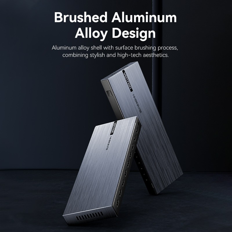 Buy Vention HDMI Splitter - AKQB0-UK - 8-Port 4K 1.4 with UK PSU in Cyprus, Nicosia, Limassol, Larnaka, Pafos