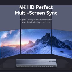 Buy Vention HDMI Splitter - AKQB0-UK - 8-Port 4K 1.4 with UK PSU in Cyprus, Nicosia, Limassol, Larnaka, Pafos