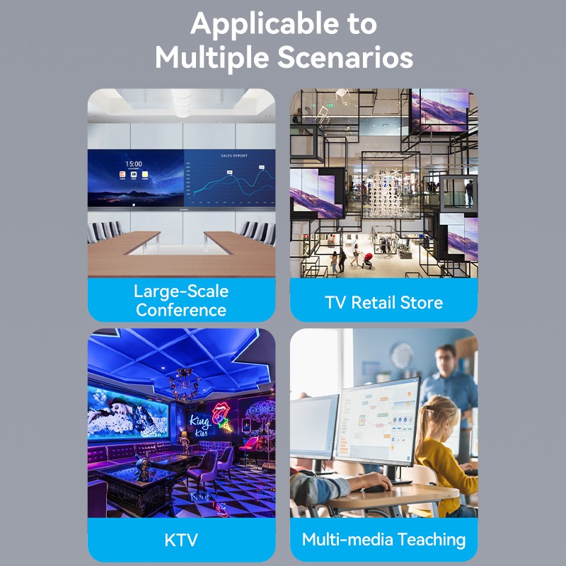 Buy Vention HDMI Splitter - AKQB0-UK - 8-Port 4K 1.4 with UK PSU in Cyprus, Nicosia, Limassol, Larnaka, Pafos