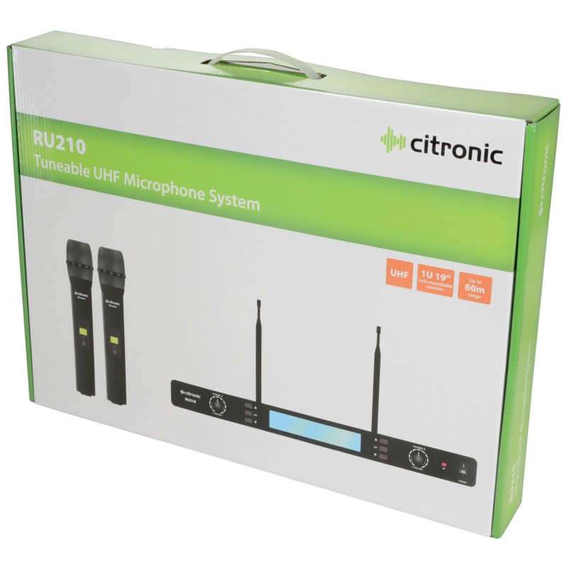 Buy Citronic Dual Multi-UHF Handheld 171.970UK - RU210-H - 171.970UK in Cyprus, Nicosia, Limassol, Larnaka, Pafos