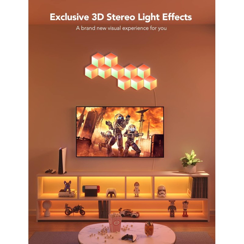 Buy Govee Gaming Wall Glide Hexa Pro Light Panels - H6066 - 10pack in Cyprus, Nicosia, Limassol, Larnaka, Pafos