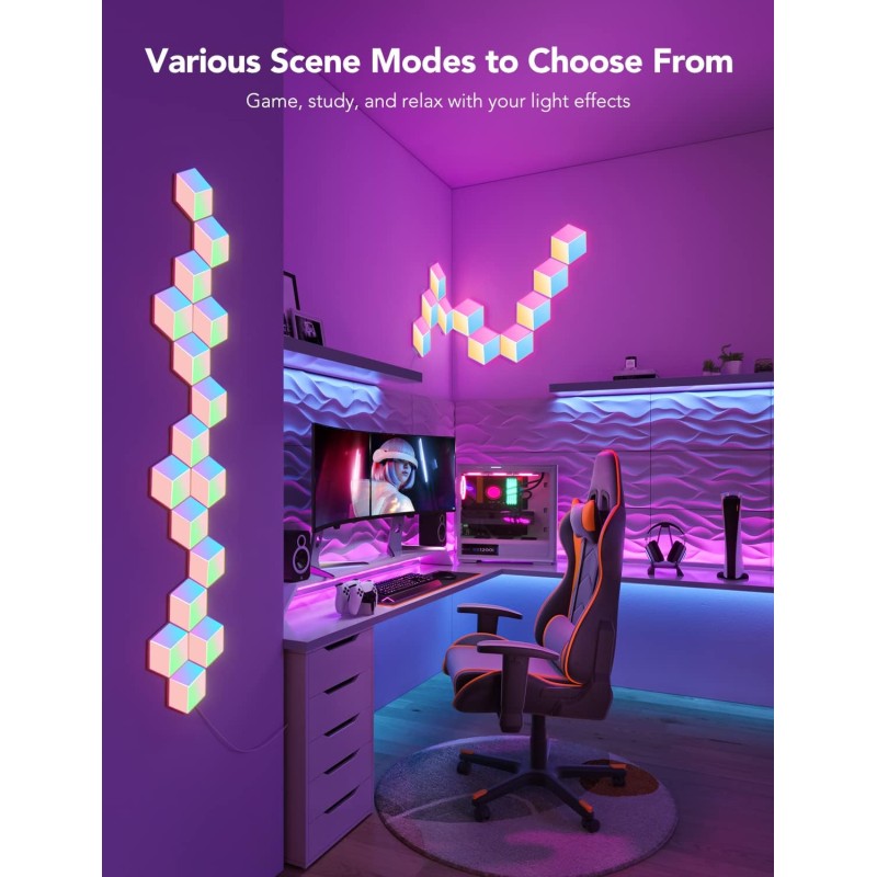 Buy Govee Gaming Wall Glide Hexa Pro Light Panels - H6066 - 10pack in Cyprus, Nicosia, Limassol, Larnaka, Pafos