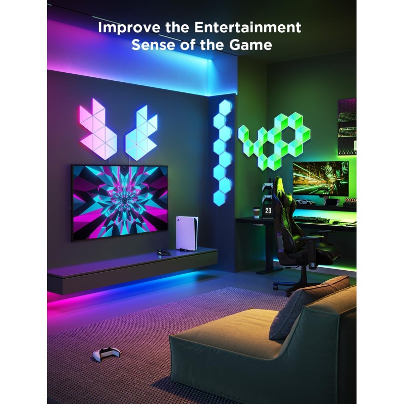 Buy Govee Gaming Wall Glide Hexa Pro Light Panels - H6066 - 10pack in Cyprus, Nicosia, Limassol, Larnaka, Pafos