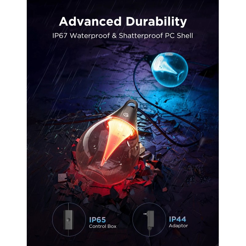 Buy Govee Outdoor Smart String Lights - H7025CB1 - RGBICW in Cyprus, Nicosia, Limassol, Larnaka, Pafos