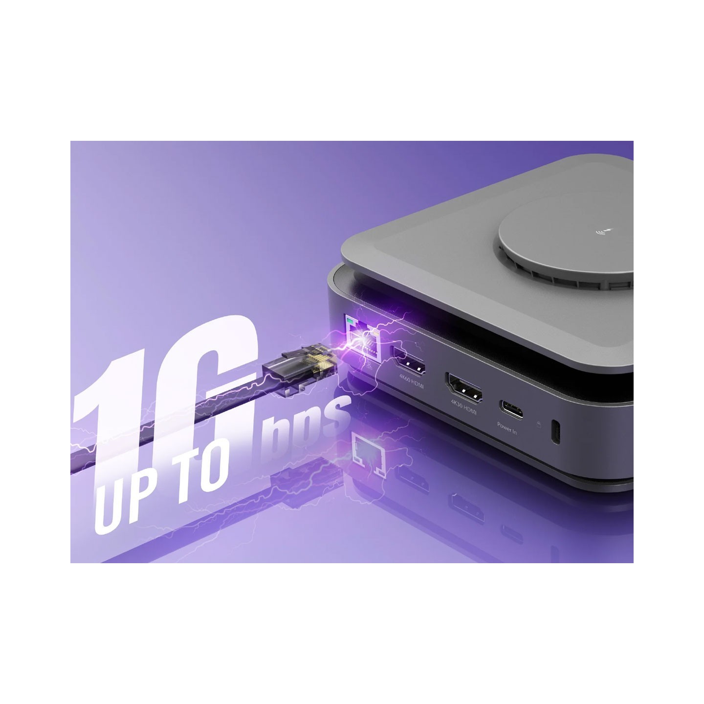 j5create Dock USB-C Dual Display 4K MST MacBookM3 HDMI RJ45 SD USB PD + Wireless Charger + 140W PSU UK JCD3199P