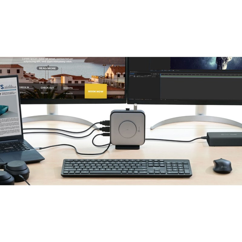 Buy j5create Dock USB-C Dual Display 4K MST MacBookM3 HDMI RJ45 SD USB PD + Wire... in Cyprus, Nicosia, Limassol, Larnaka, Pafos