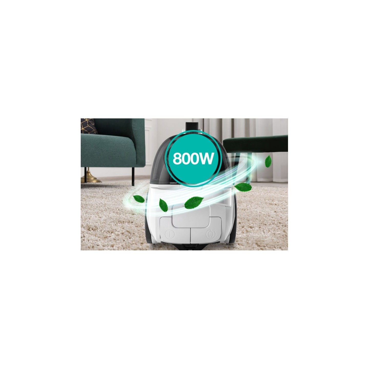 Gorenje Cleaning Vacuum - VCE01G2AW - Bagless 800W 2.2L — Buy in Cyprus with Fast Delivery