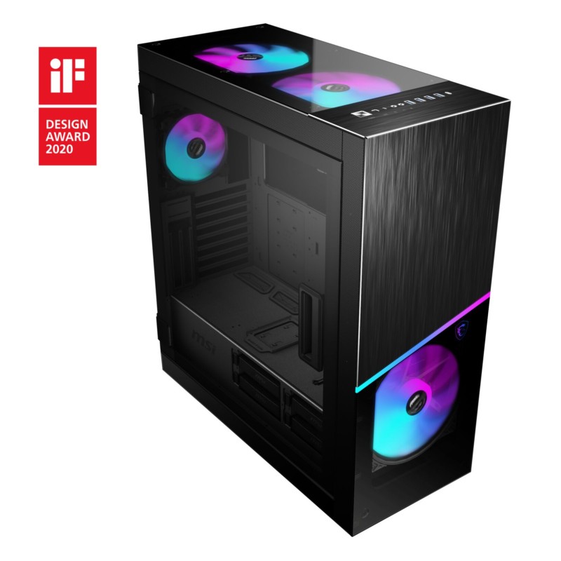 Buy MSI MPG Sekira 500X - Mid Tower Gaming Case - Black, Tempered Glass, ARGB Fa... in Cyprus, Nicosia, Limassol, Larnaka, Pafos