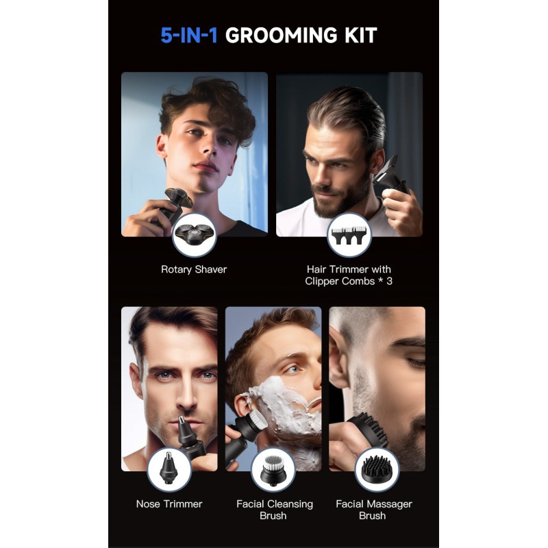 Buy Enchen Shaver - X8S-C - 5-in-1 Grooming Kit USB-C 600mAh in Cyprus, Nicosia, Limassol, Larnaka, Pafos