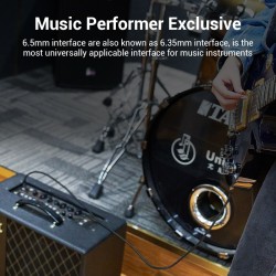 Buy Vention AUDIO Cable - 6.3mm M-M, Braided, Aluminium, 3.0m in Cyprus, Nicosia, Limassol, Larnaka, Pafos