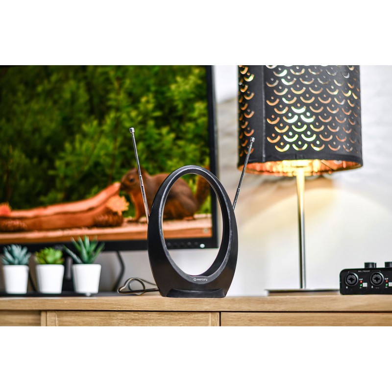 Buy Mercury Active Loop Type Indoor TV Antenna - ST36P - UHF FM 6dB 120.507UK in Cyprus, Nicosia, Limassol, Larnaka, Pafos