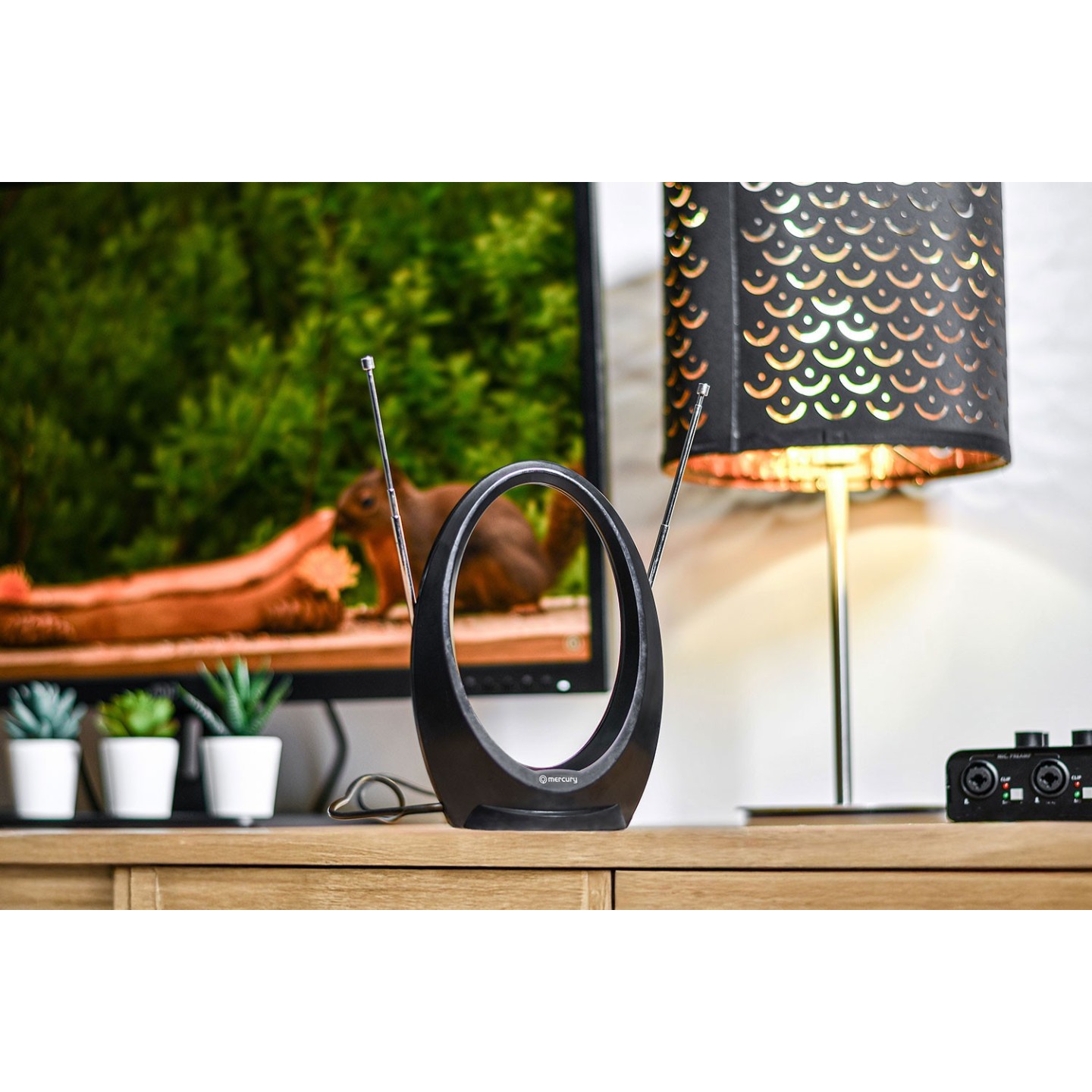 Mercury Active Loop Type Indoor TV Antenna - ST36P - UHF FM 6dB 120.507UK — Buy in Cyprus with Fast Delivery