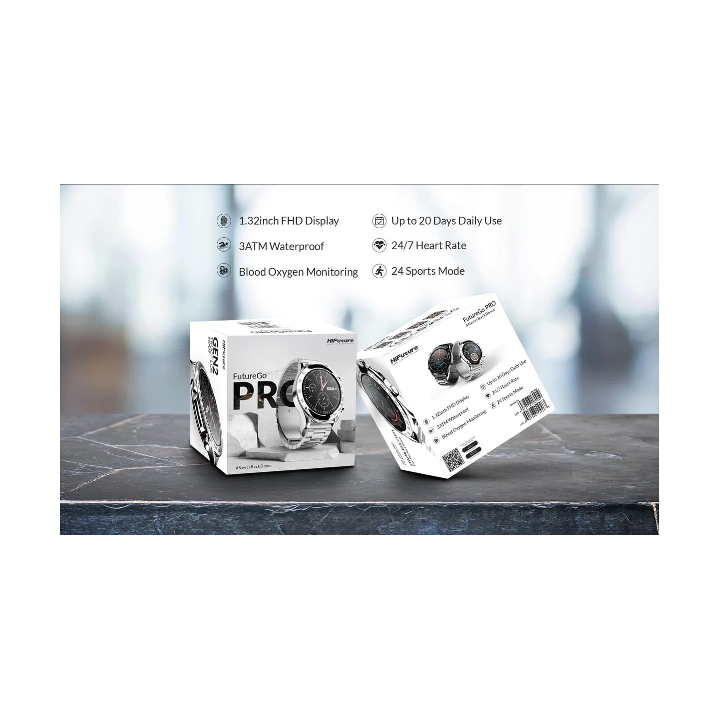 HiFuture SmartWatch Silver - FUTUREGO PRO - SmartWatch Silver — Buy in Cyprus with Fast Delivery