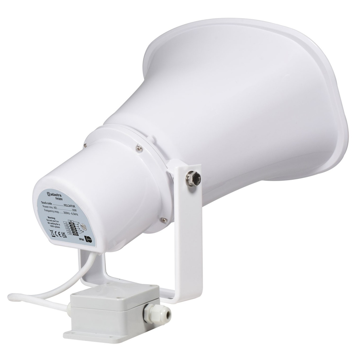 Adastra Horn Speaker - FH30V - Fire Rated EN54-24, 100V, 30W — Buy in Cyprus with Fast Delivery