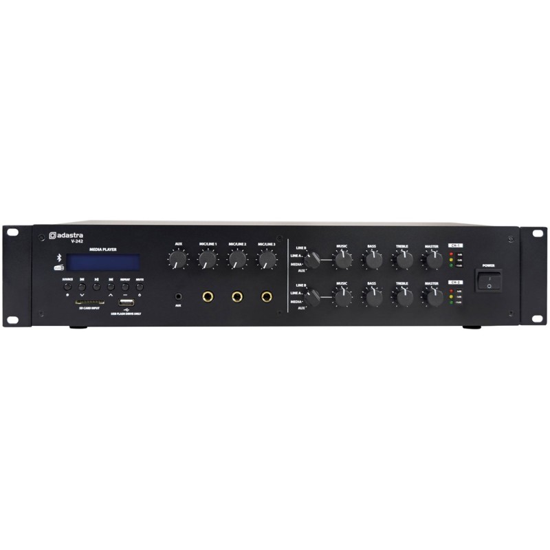 Buy Adastra V-242 100V Amplifier - 953.252UK - 2x240W FM USB SD BT in Cyprus, Nicosia, Limassol, Larnaka, Pafos