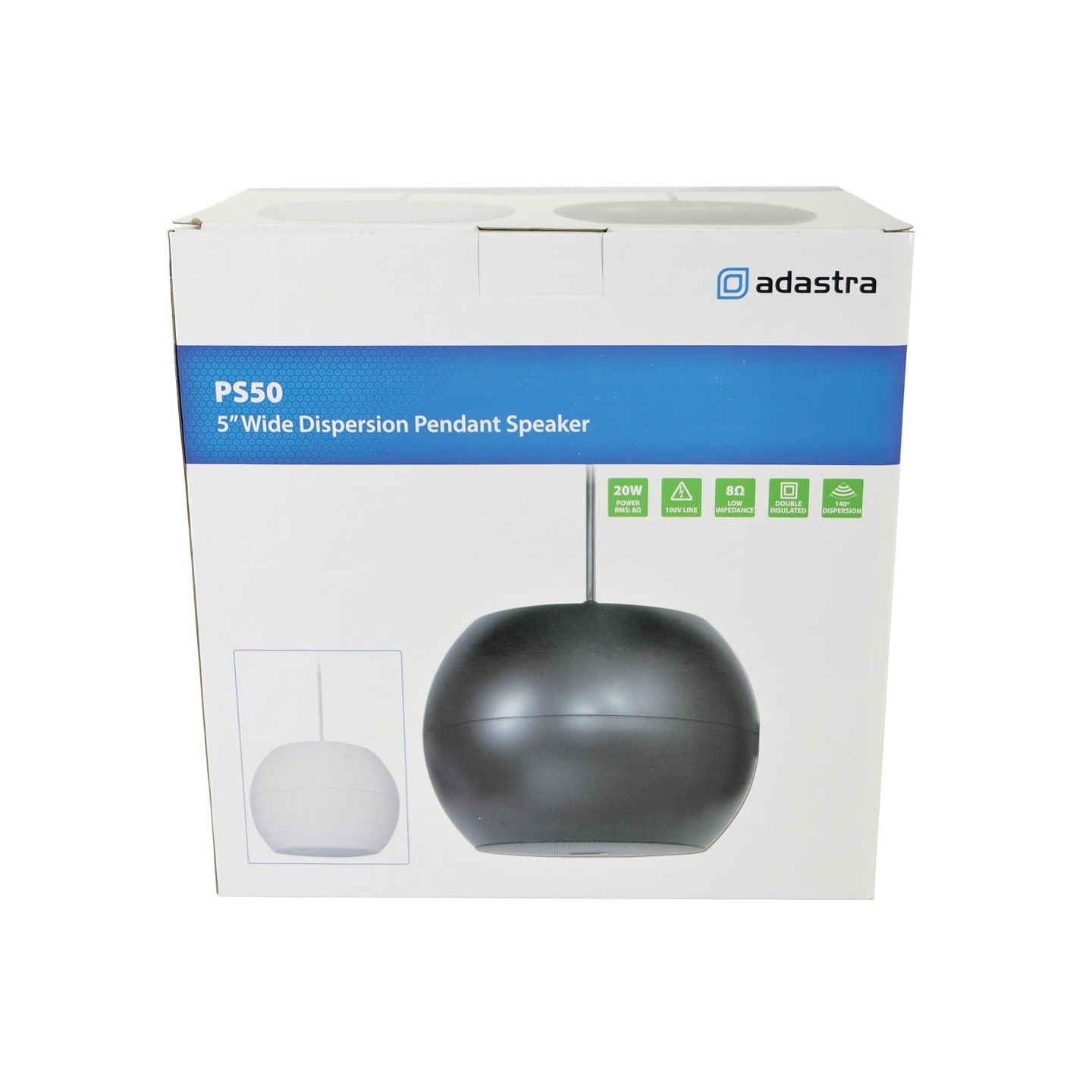 Adastra Pendant Speakers - PS50-W - 5'' 952.426UK White — Buy in Cyprus with Fast Delivery