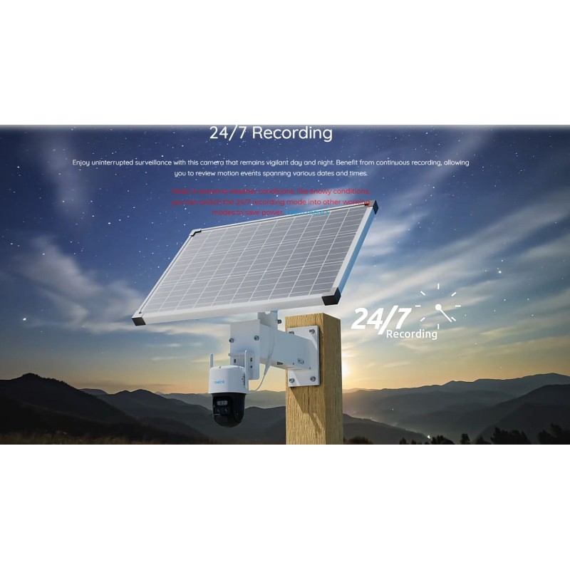 Reolink Outdoor Battery Camera - BP4G - 4K Trackmix LTE With Solar Panel Plus (G790) (Hard Bundle)