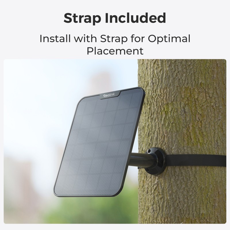 Buy Reolink BPS Solar Panel 2 for Reolink Battery Cameras - Black 6W (Type C) in Cyprus, Nicosia, Limassol, Larnaka, Pafos