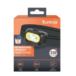 Buy Uniross ProLite Headlamp - 350 Lumens - 3M Sensor - USB Charging in Cyprus, Nicosia, Limassol, Larnaka, Pafos