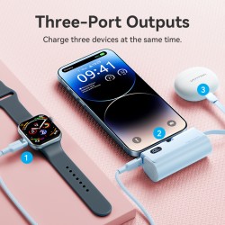 Buy Vention Powerbank - FHRW0 - 4800mAh, 22.5W, Foldable, Lightning, White in Cyprus, Nicosia, Limassol, Larnaka, Pafos