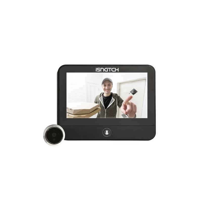 Buy GBC HeyDoor Smart WiFi Peephole with Monitor - 4.3'' - 4.3'' monitor in Cyprus, Nicosia, Limassol, Larnaka, Pafos