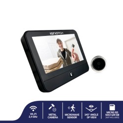 Buy GBC HeyDoor Smart WiFi Peephole with Monitor - 4.3'' - 4.3'' monitor in Cyprus, Nicosia, Limassol, Larnaka, Pafos