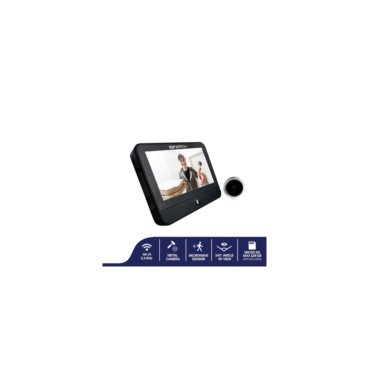 GBC HeyDoor Smart WiFi Peephole with Monitor - 4.3'' - 4.3'' monitor — Buy in Cyprus with Fast Delivery