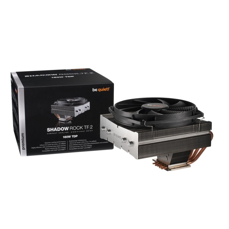 Buy be quiet! Shadow Rock TF2 - Top-Flow CPU Cooler - Black/Copper/Silver, 135mm... in Cyprus, Nicosia, Limassol, Larnaka, Pafos