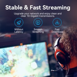 Buy Vention NETWORK Cable - IBOBI - Cat6A UTP Rotate Right Angle Slim 3.0m Black in Cyprus, Nicosia, Limassol, Larnaka, Pafos