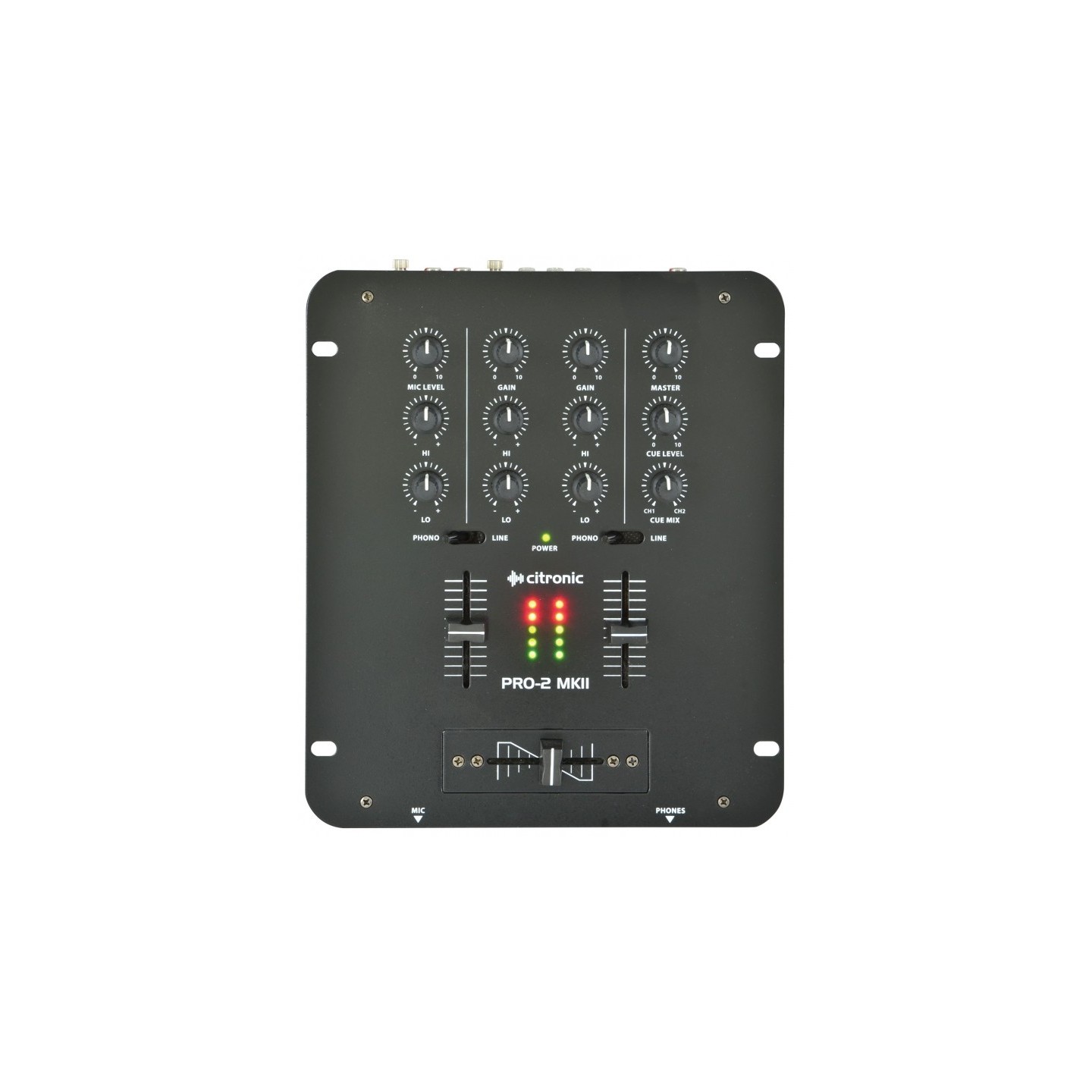 Citronic 2Ch 5 Input Mixer - PRO-2 - Black 172.752UK — Buy in Cyprus with Fast Delivery